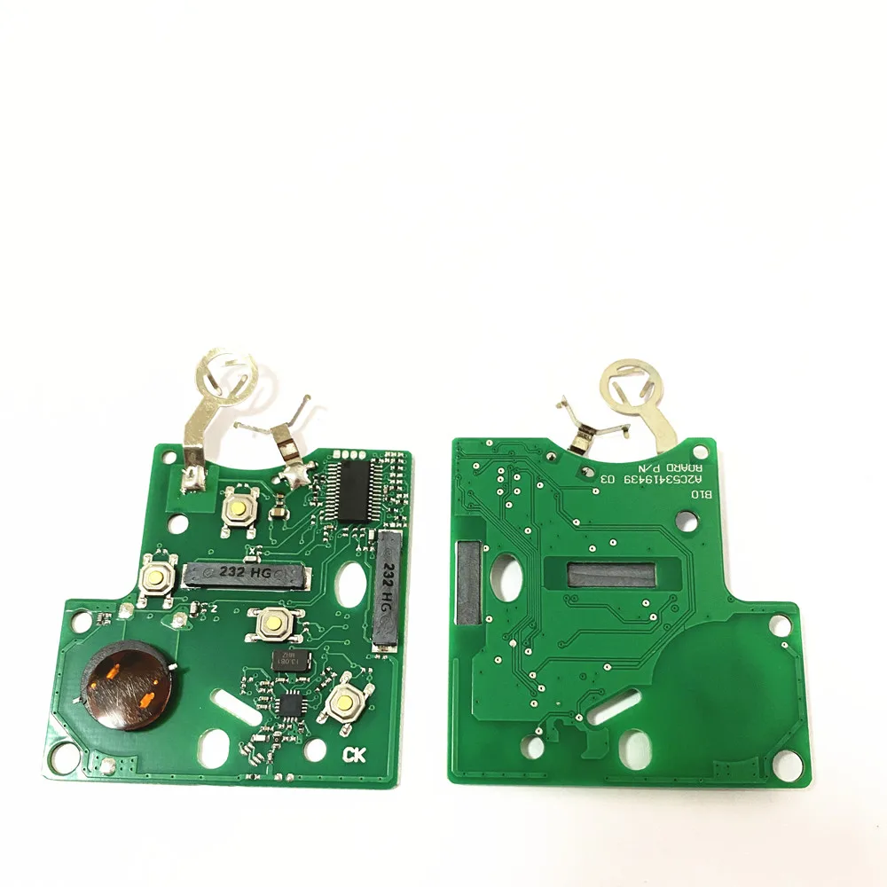 4 Button Smart Keyless Handsfree Card Key for Renault Clio 4 2013 with 434MHz 4A Hitag AES PCF7945 Chip Vehicle Keys PCB