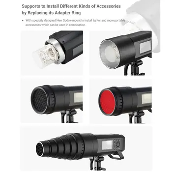 Godox AD400 Pro AD400Pro Ad 400 Pro Godox TTL Battery-Powered 1/8000 HSS Outdoor Flash Strobe Light for Photography Studio detail image