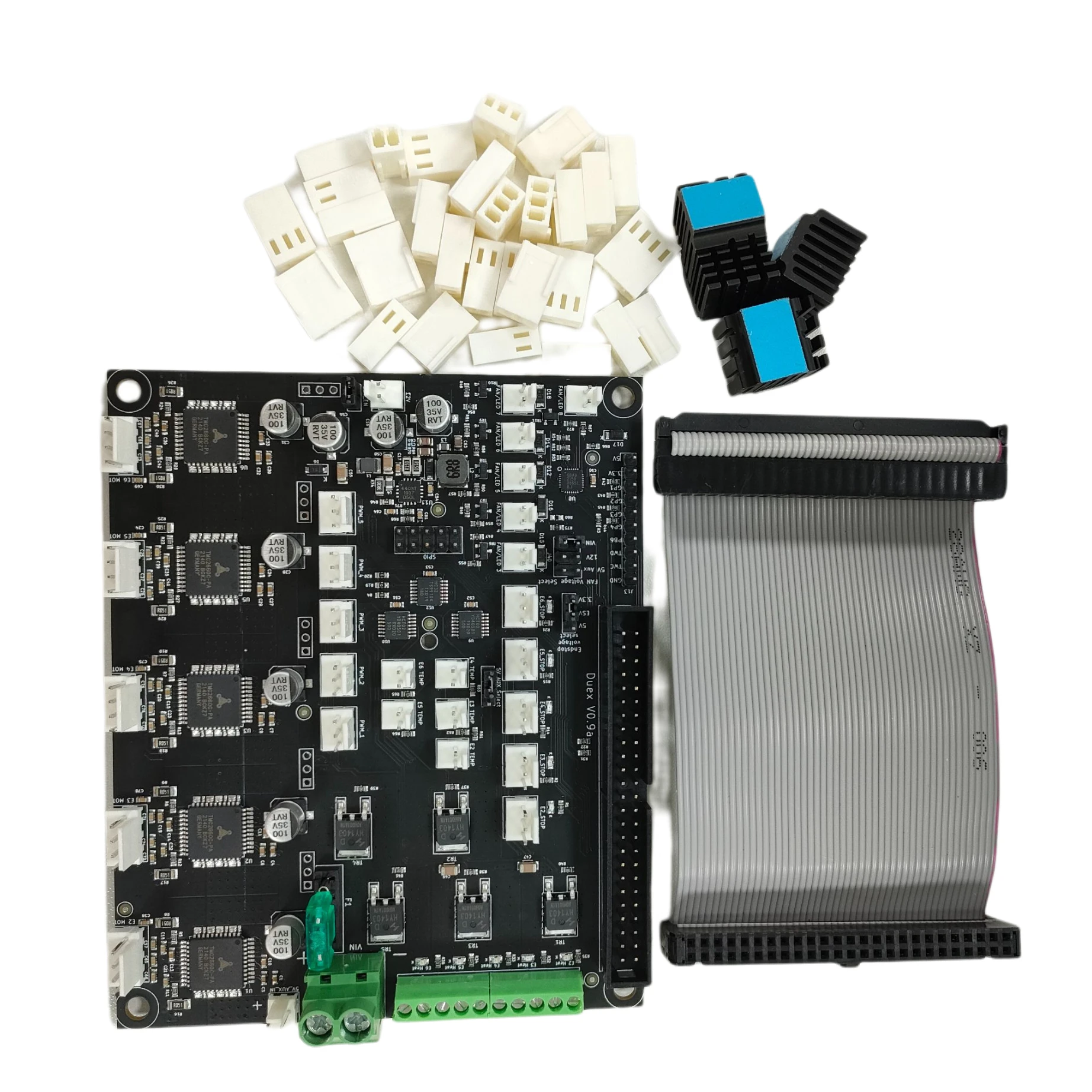 Контроллер платы расширения Duex5 клонированный с шаговым двигателем TMC2660, подходит для термопары PT100 VS Duet 2 Wifi, детали для 3D-принтера