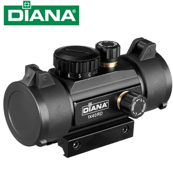 DIANA 1x40 Green Red Dot Sight Scope Tactical Optics Riflescope Fit 11/20mm rail Rifle Scopes for Hunting rifle scope