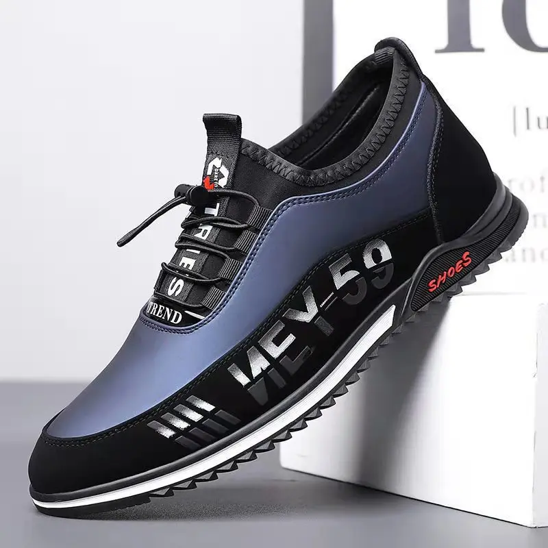Men's Autumn Simple Breathable Office Shoes 2025 Custom logo Casual Business Men's Shoes PU Leather Shoes
