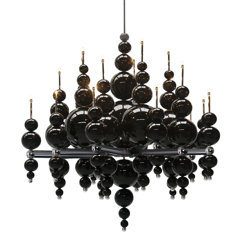 Современная роскошная круглая люстра D21.7 Inchi подвесная для гостиной столовой в стиле ретро винтажная лампа освещение виллы отеля