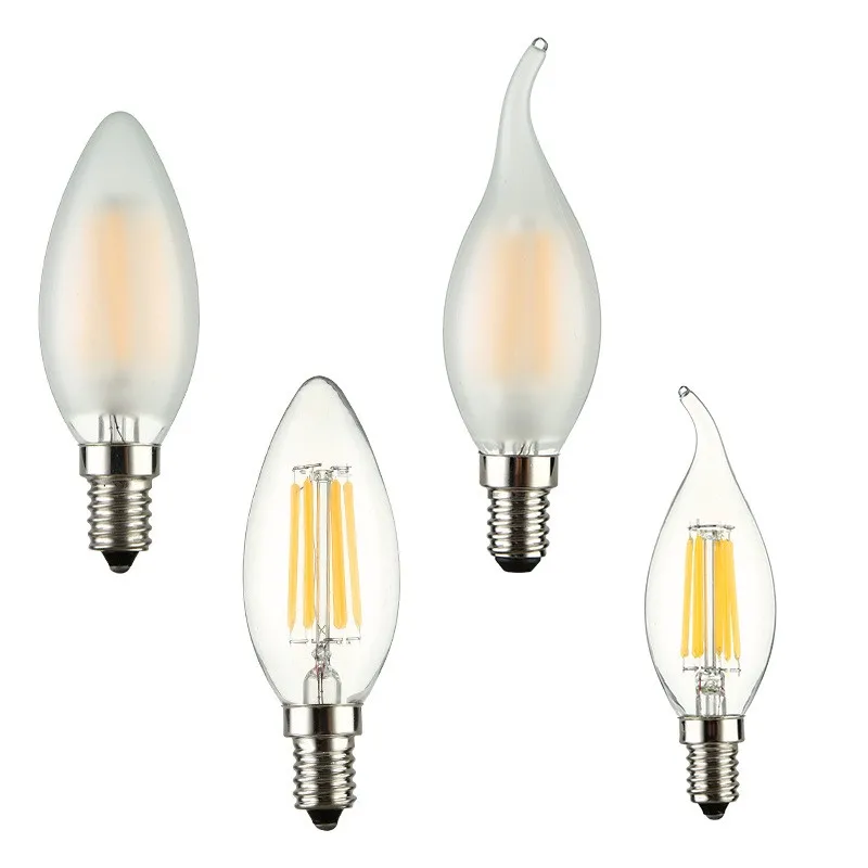 1w 2w 4w S14 Led Bulbs E26 E27 Base Warm White Color Temp 2700k/2200k ...