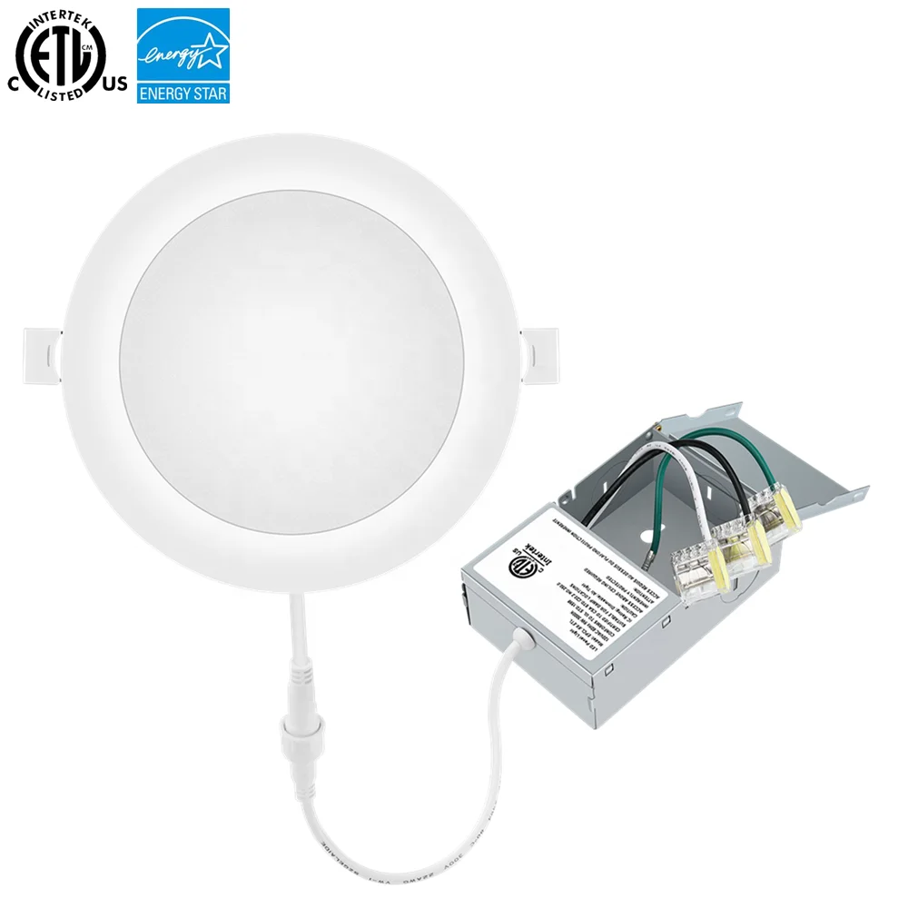 2020 Hot Sell ETL Dimmable LED Slim Panel Light with Integrated Junction Box