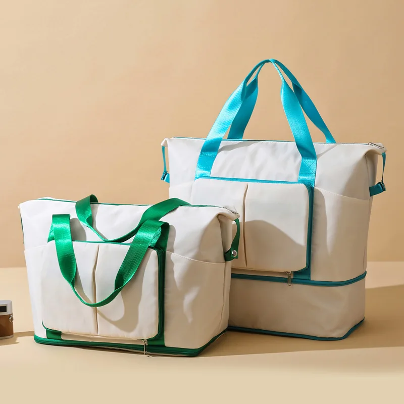 Großhandel Günstige Reisetaschen Gepäckwagen Set Koffer Falt