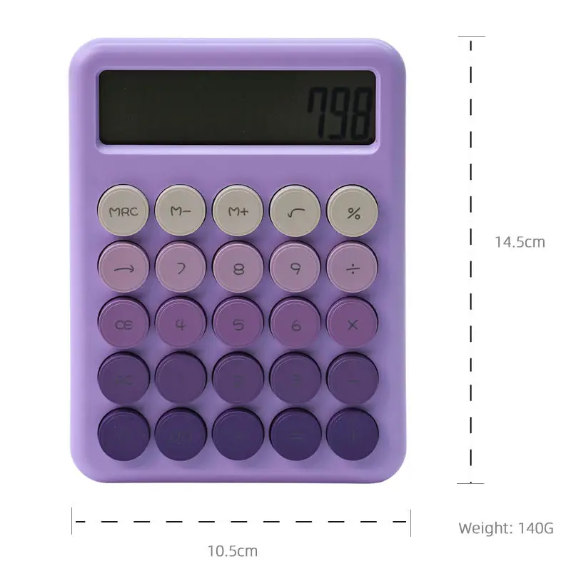 Large Key 12 Bit Large Screen Calculator High Appearance Level Student Accounting Office Computing Calculator
