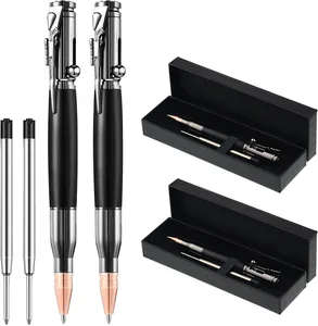 Wholesale Custom LOGO Printing Bullet Shaped Bolt Action Tactical Pen Metal Luxury Gun Pen