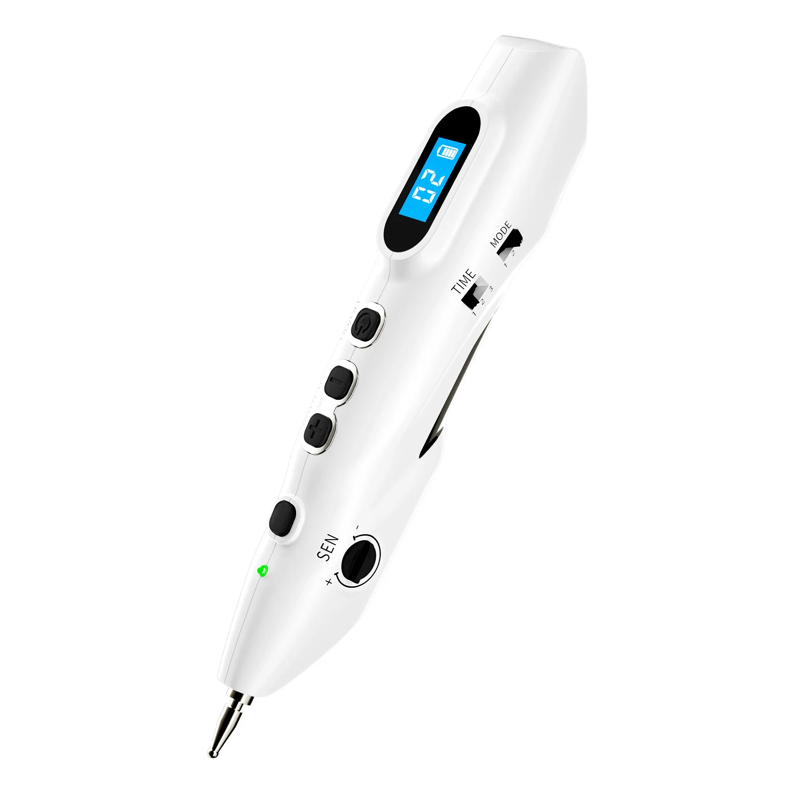 Stylo De Massage électrique Rechargeable - 9 Niveaux D'intensité, 5 Têtes Interchangeables - Pour Relaxation Musculaire (hommes Et Femmes)