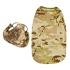 Green camouflage suit