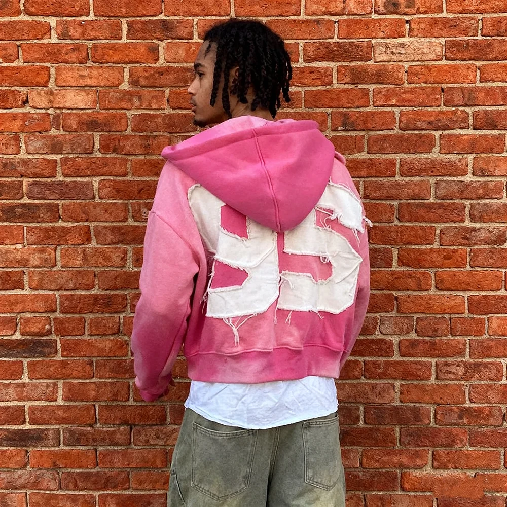 Shop Our Custom Heavyweight Zip Distressed Acid Wash Hoodie
