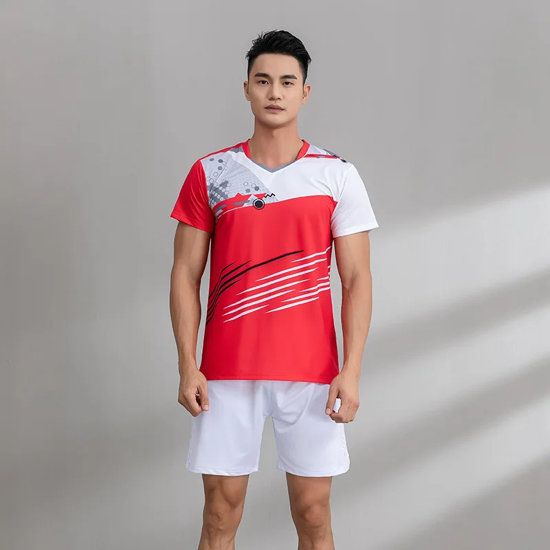 OEM Tennis Jersey and Short Table Tennis Clothes Men's Uniforms
