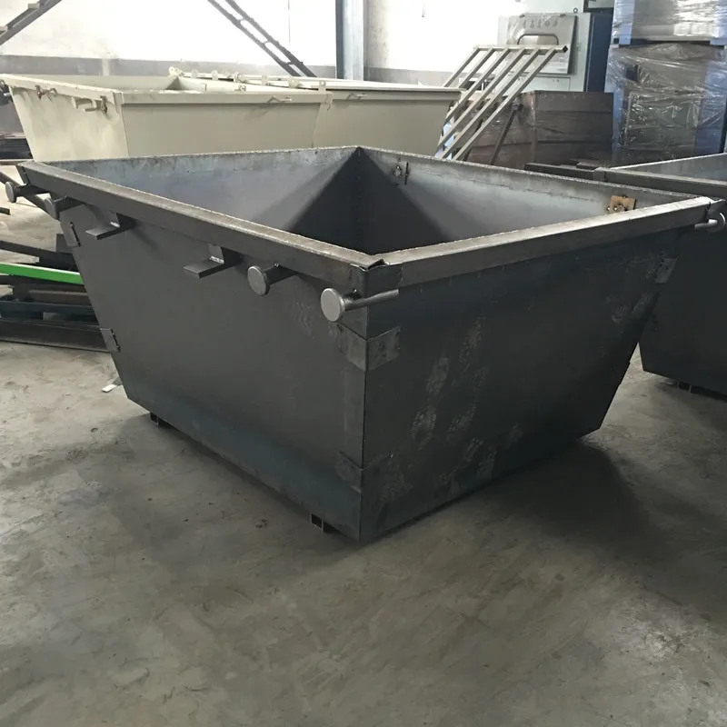 2 м Подгонянный напольный Штабелируемый стальной металлический бункеров-лом цепной подъемник контейнеров бункеров для