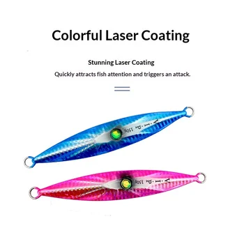 Lure Metal Jig Artificial Hard Bait All-Depth Layer Shore Casting Long-Range Luminous Bare Plate Laser Coating Fishing Fishing – Metal Jig – view 4