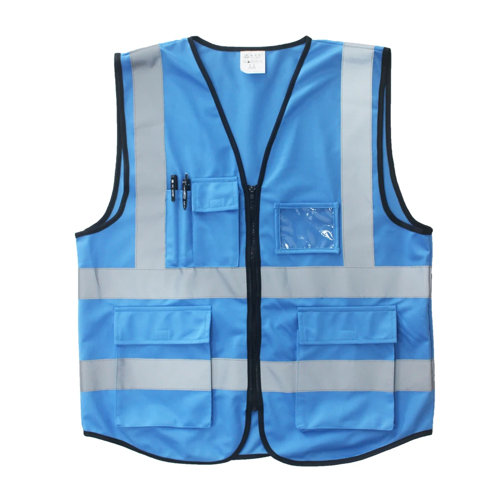 100% Polyester Manufacturers Elastic Airport Construction Industrial Waist  Safety Vest Belt With Reflective Tape