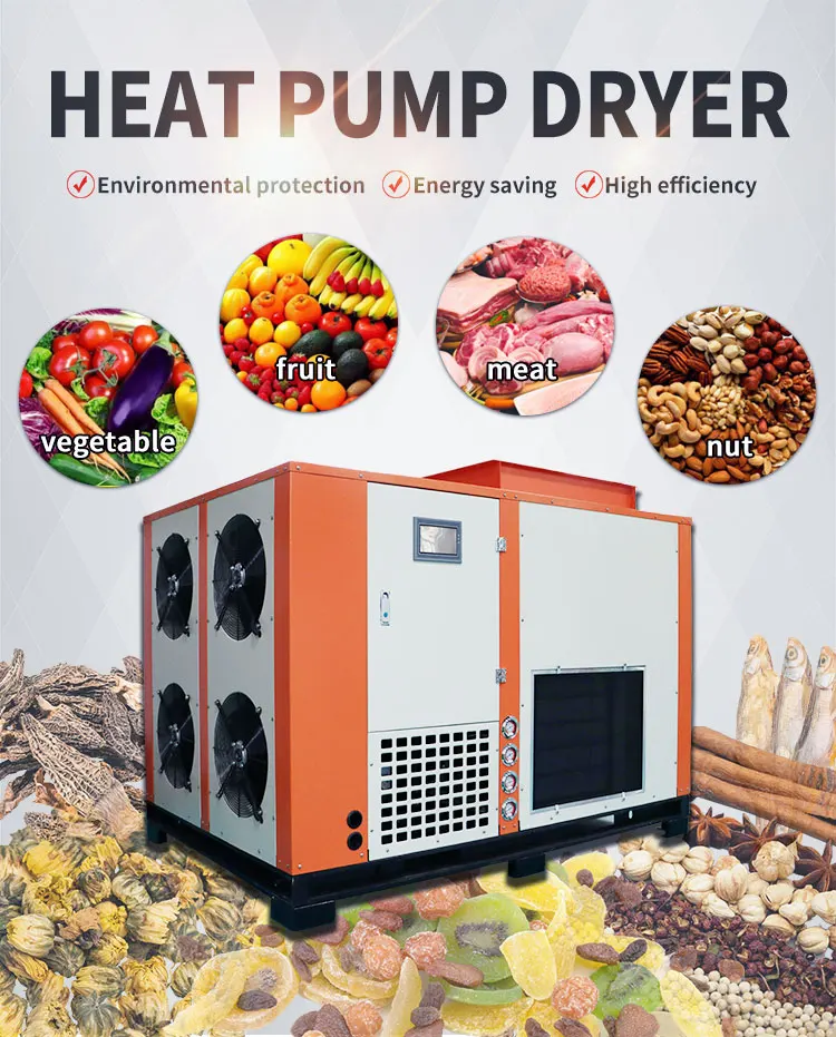 Commercial Heat Pump Dryer For Fruit Vegetable Mix For Instant Noodles ...