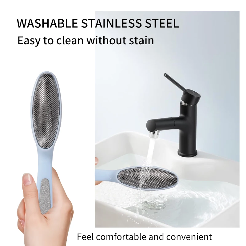 LMLTOP Stainless Steel Pedicure Callus Remover Dead Skin File C0315 Wholesale Foot Care Tools