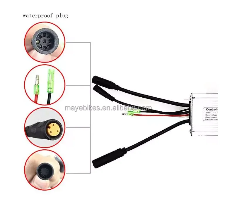 36/48V 250-350W vélo électrique 6-Tube KT-15A cont... - Grandado