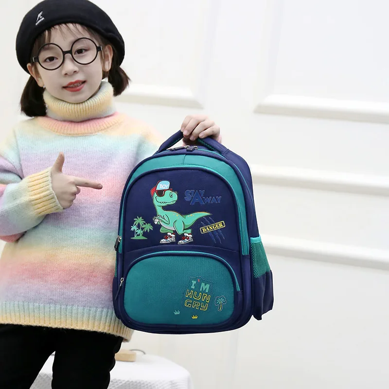Children's Backpack Kindergarten Cartoon Cute Light Schoolbag Reflective Strip Safety Kids Bag Soft Waterproof Baby Bag
