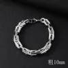 10mm motorcycle bracelet - 21cm