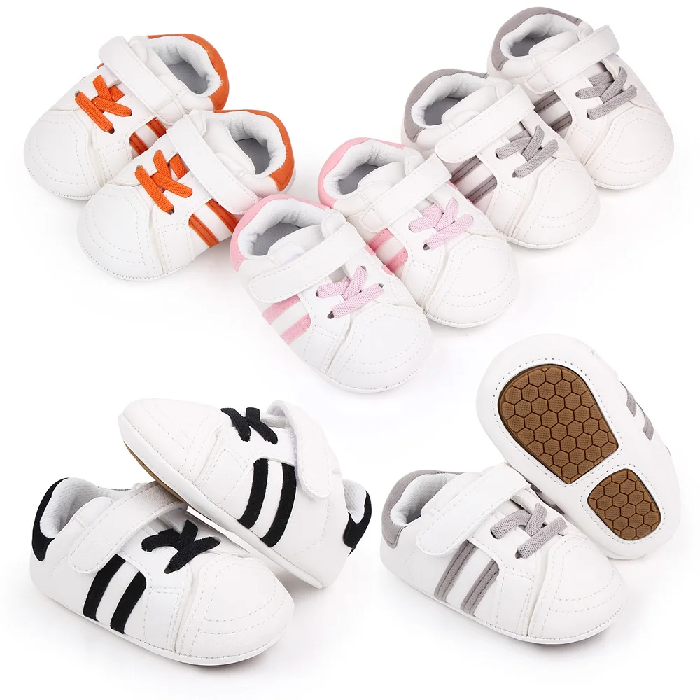 Newborn Baby Shoes All-match Rubber Sole Toddler Shoes Walking Kids Sneakers details