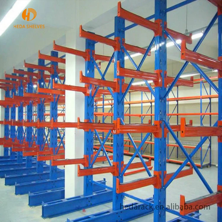 Cantilever Racking Systems For Plywood Storage And Long Pipe Goods
