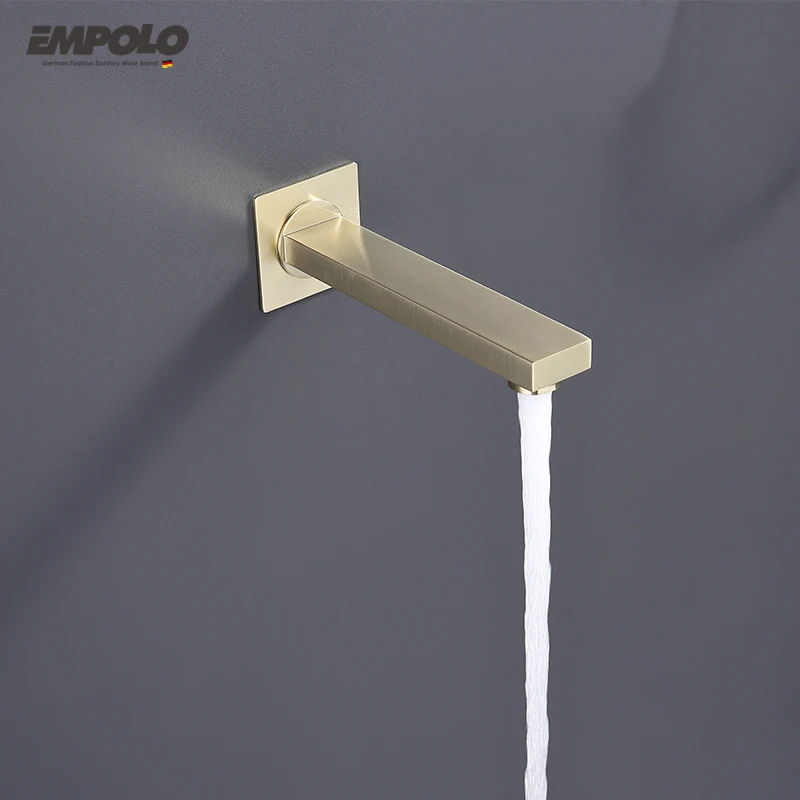 New Design UPC Shower of Concealed Bathroom Gold Shower Faucet Sets With Bathtub Faucet and Hand Shower