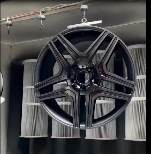 Complete Setup Sandblasting Machine and Powder Coating System for Alloy Wheel