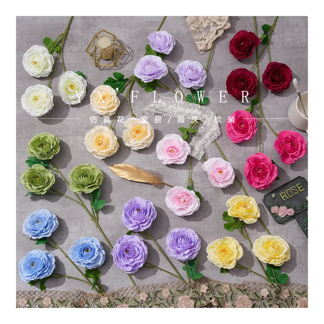 3 head Lilian Wedding Hall Road lead flower row home decoration high quality Lilian living room table decoration wholesale