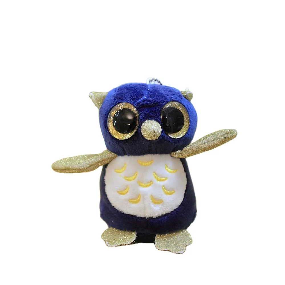 Plush Stuffed Owl With Big Eyes Toy