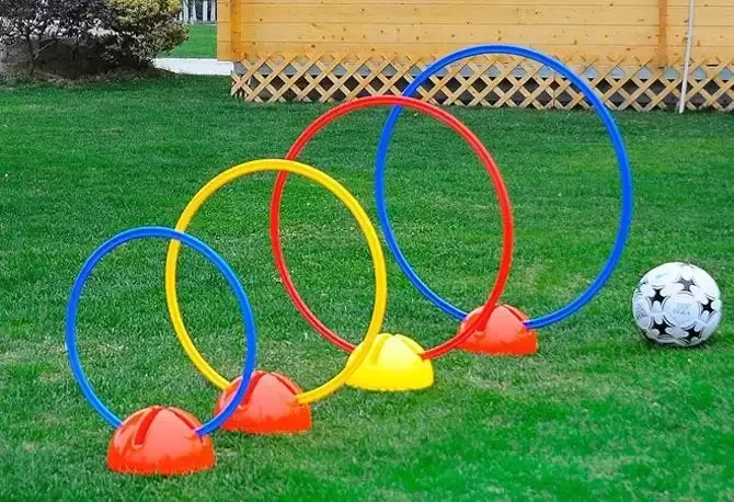 product new multi color abs speed agility rings for soccer football training multi color fitness training equipment-2