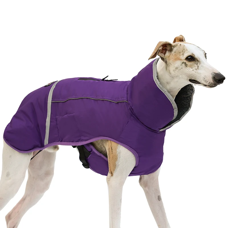Luxe classique imperméable polaire chien veste hiver vêtements