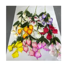 Factory Wholesale Decorative Real Touch EVA Artificial Calla Lily 85cm large size Wedding Party Home Decoration