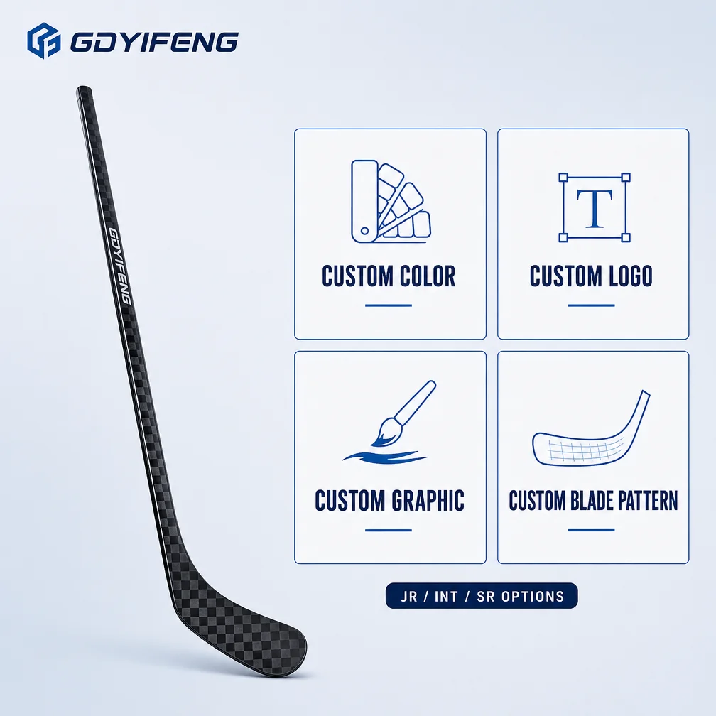 Premium 12K Carbon Fiber Ice Hockey Stick Instant Blade Response Senior Youth Pro Stock One Piece Composite Material