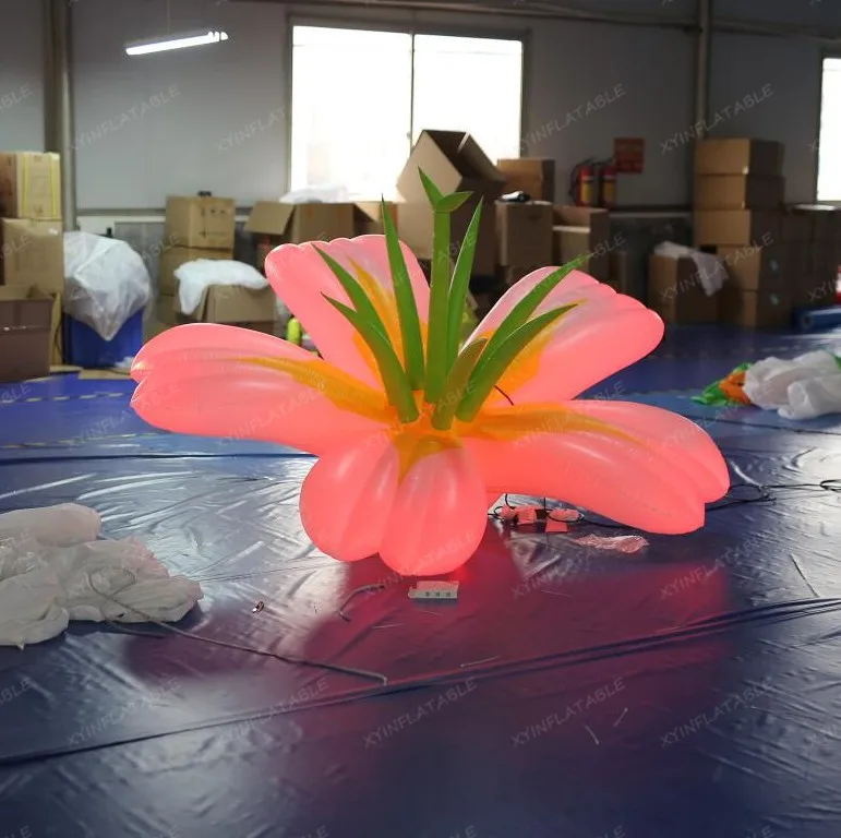 Factory price inflatable led flower, inflatable lighting flower, inflatable flower wedding