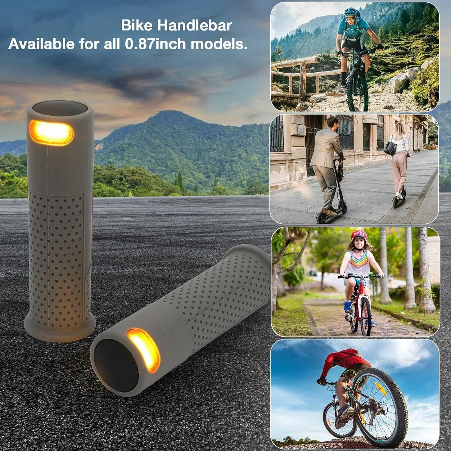 Universal Handle Grip Touch Signal Lights For Iscooter Xiaomi Ninebot