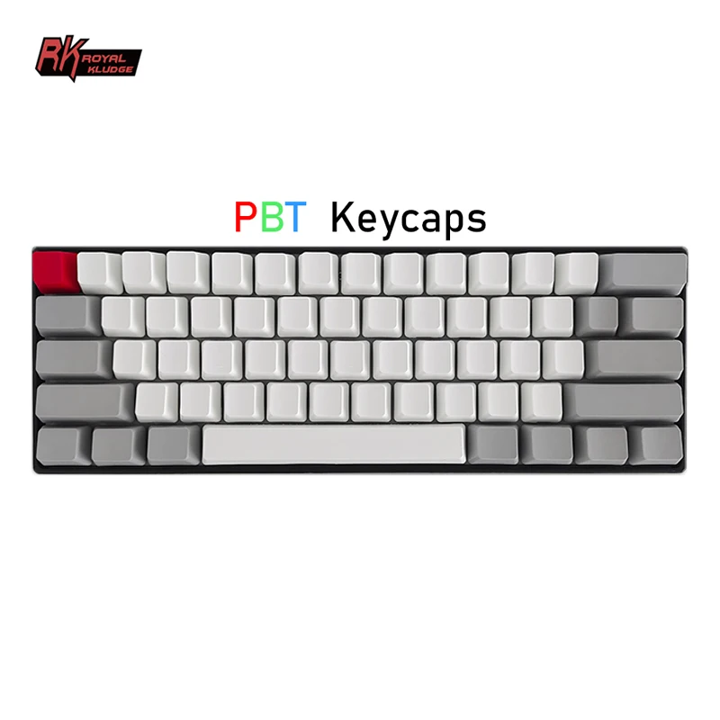 Королевский ляп rk61 61 Ключи пользовательские doubleshot 60% 60 Ретро продажа японский игровая pbt механическая клавиатура