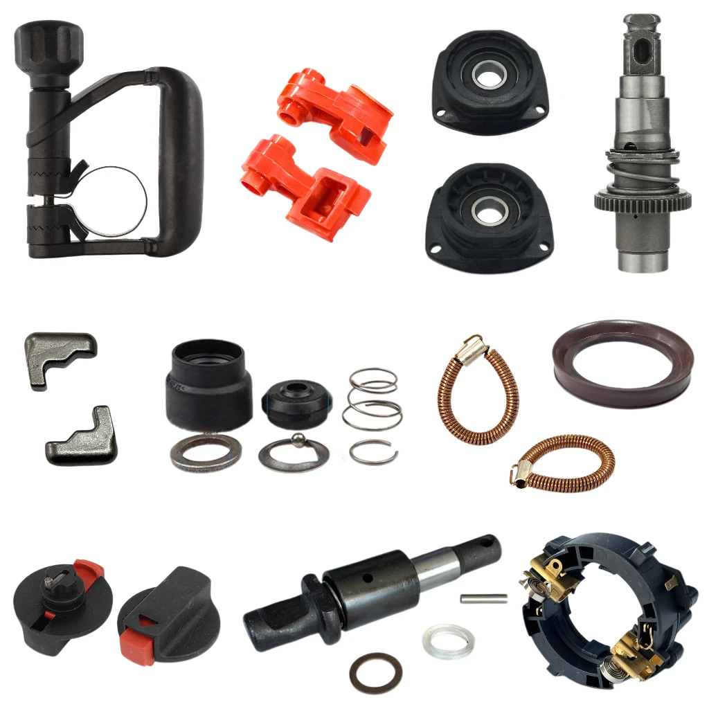 လျှပ်စစ်ပါဝါတူးလ်အစိတ်အပိုင်းများ၊ GSH11E နှင့် GBH2-26 ဒရိုင်းလ်အတွက် ကိုင်တွယ်ရန် ဟန်ဒယ်နှင့် ဘရပ်ရှ်ဟော်လ်ဒါ၊ PH65A ဟမ်မာအတွက် သံနှင့် ရေက်ဘာစက်အစိတ်အပိုင်းများ