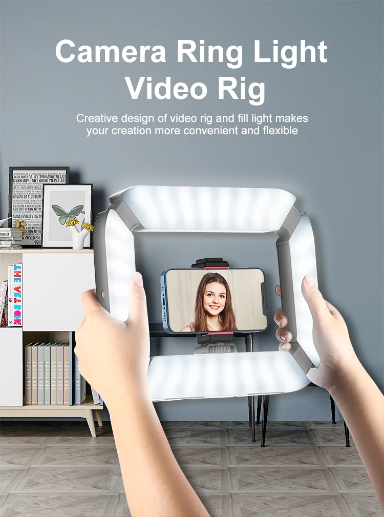 U200 Ring Light Battery Power Video Recording Photography Live