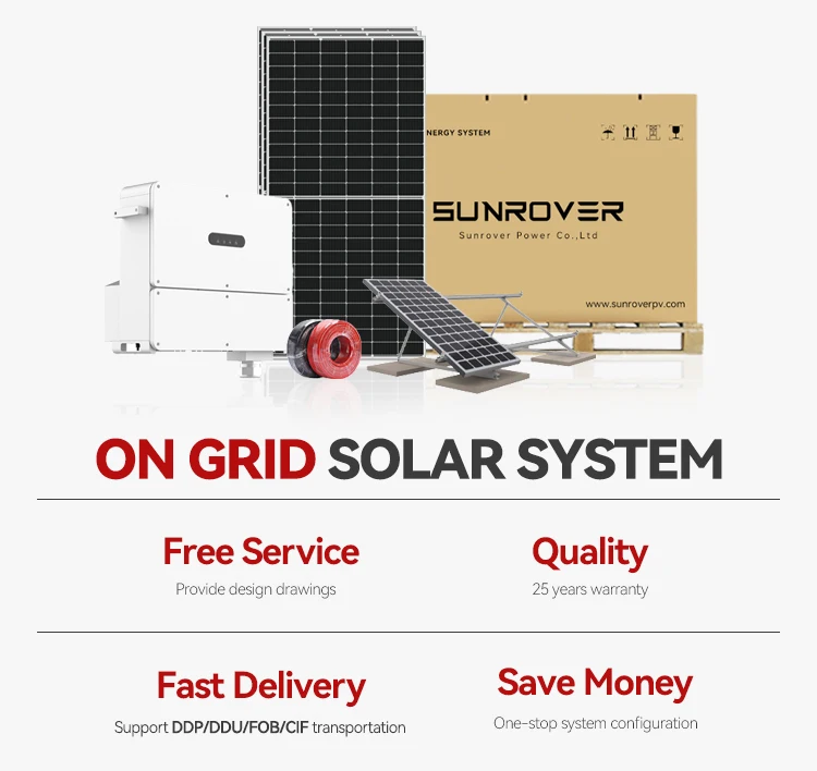 30kw On-grid Rooftop Solar Power Systems 40kw 50kw On Grid Solar System ...