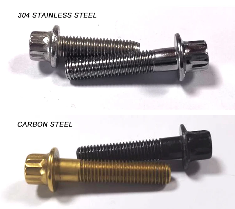Wholesale Split Rim Bolt for  Wheel Hub Bolt M7x32 12 Angle Flange Black Zinc Plated Bolt