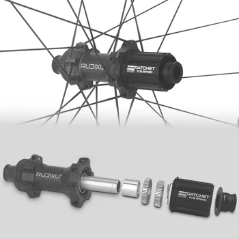 RUJIXU ロードバイク用カーボンホイールセット 50mmハイト ディスク