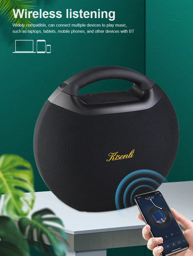 Kisonli K11 50W Dj Sound Box Speakers Professional Bass Bt Wireless Speaker