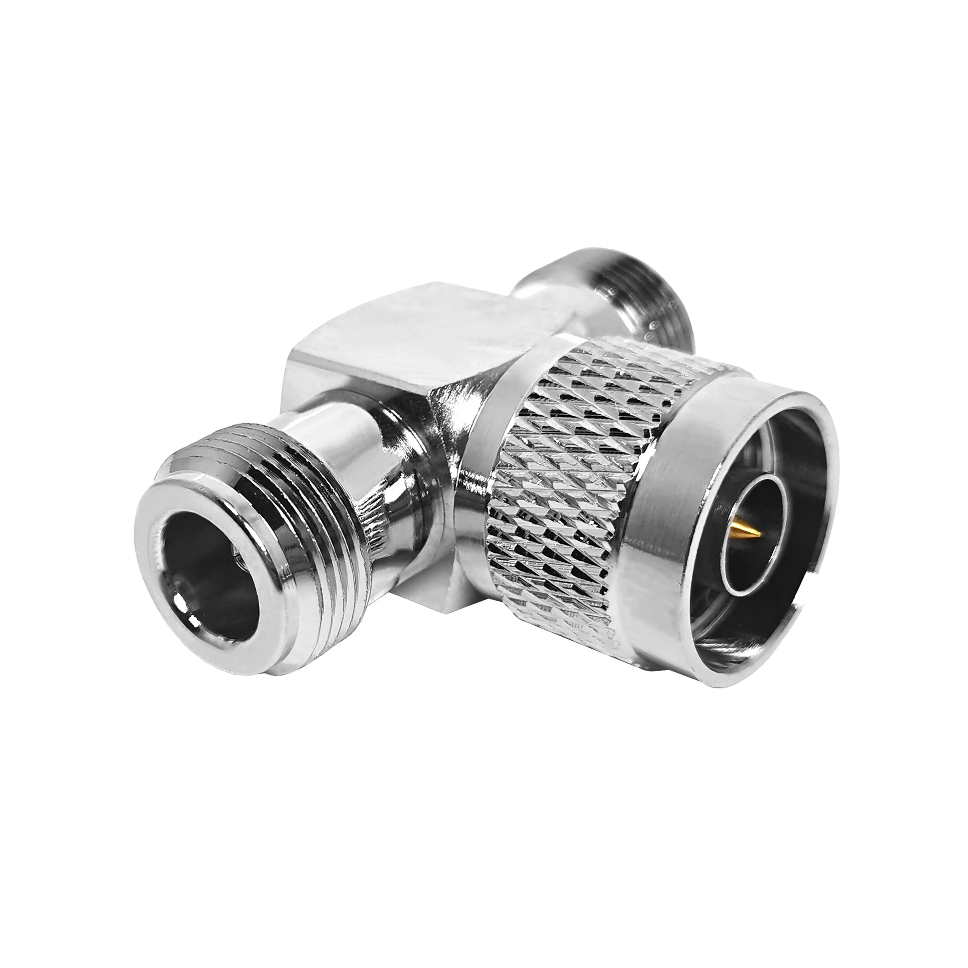 Factory Price T Shape N Type Connector 3 Ways N Male to N Female to Female Splitter Tee Adapters RF Coaxial Coupling Connectors