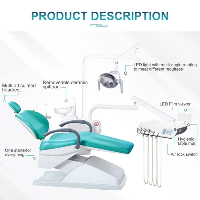 2022 Hot sale price of dental chair complete Integral Cheap Comfortable Economic Dental Unit With CE,ISO china dental unit