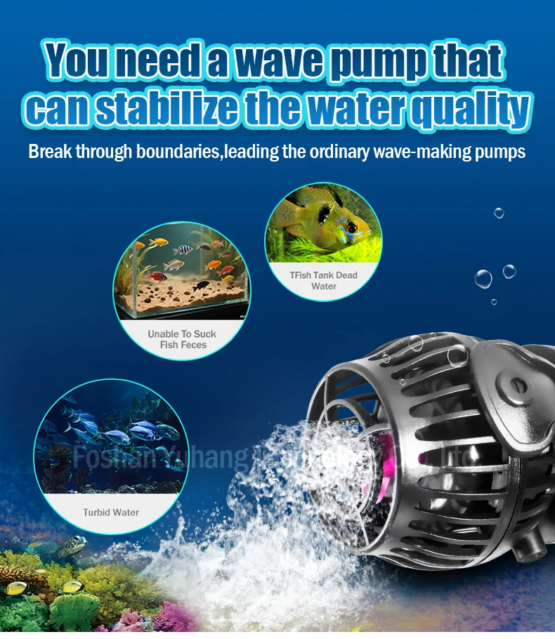 Jecod Jebao MOW Series 6-50W Quiet Freshwater Wave Making Pump Modern Frequency Conversion Plastic Fish Tank Accessories