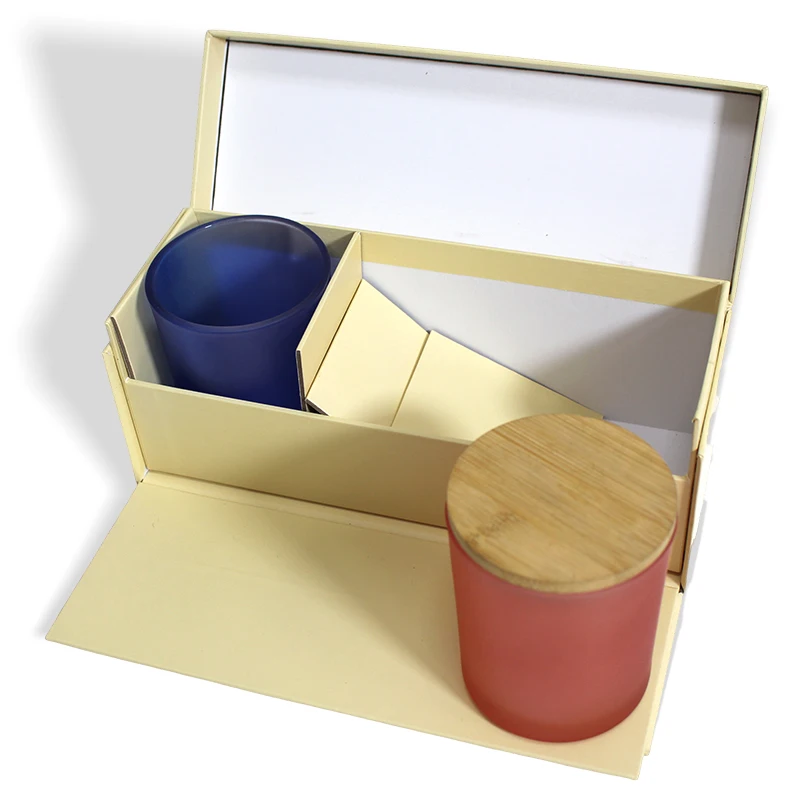 Customized Luxury 3pcs Set Rigid Scented Candle Jar Packaging Gift Box ...
