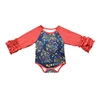 Navy Colorful Floral Print