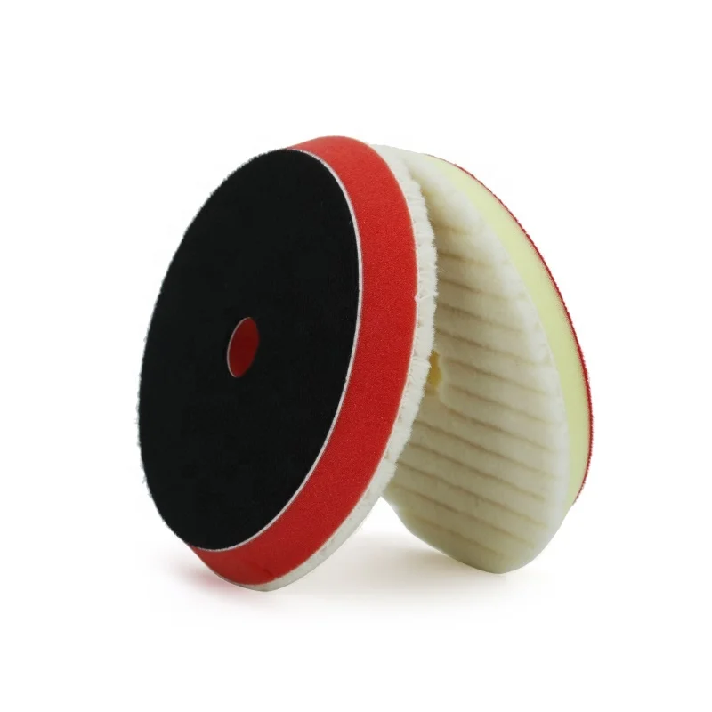 Buffing King Car Polishing Wool Pad 100 Lambskin Car Cutting Polishing