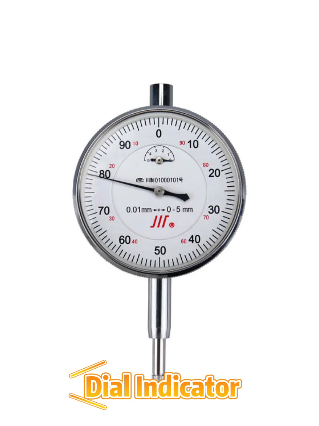 Lug Back Cover Laser Dial Indicator Stainless Steel Measuring Rod