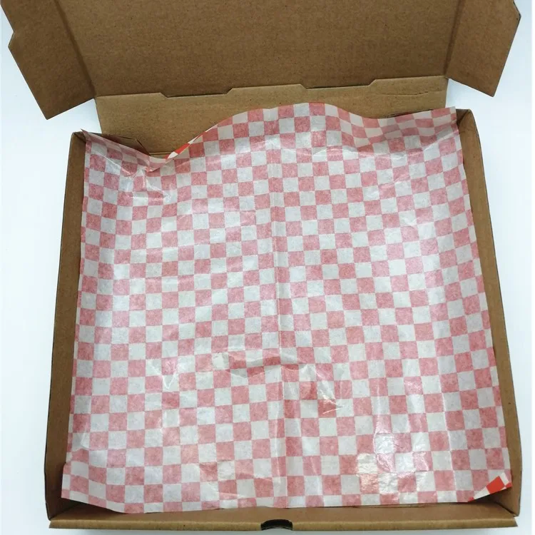 Custom wrapping paper food  paper bag greaseproof burger sleeve